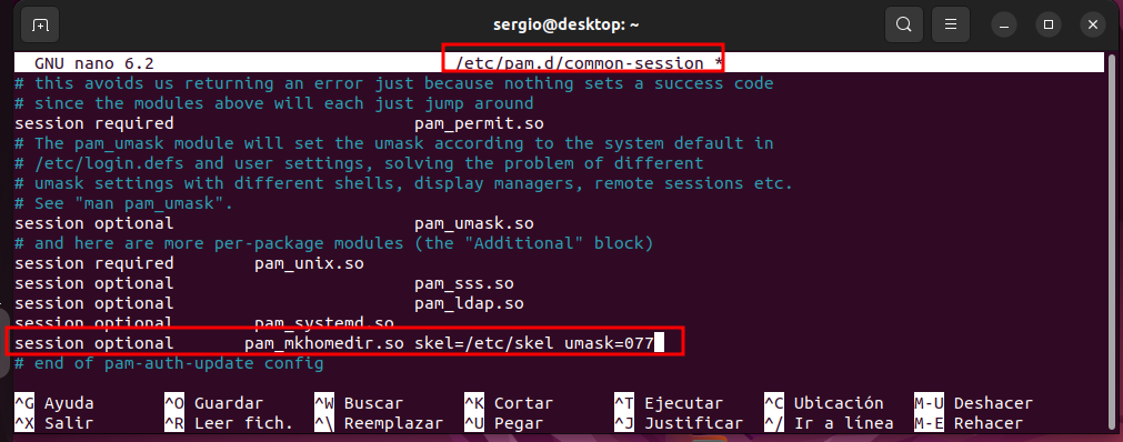 Configuración ldap en cliente